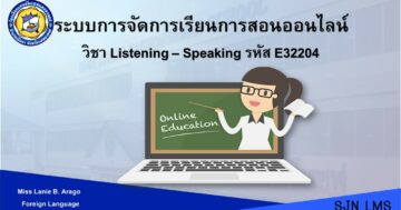 Listening-Speaking E32204 / E32202 2nd Semester